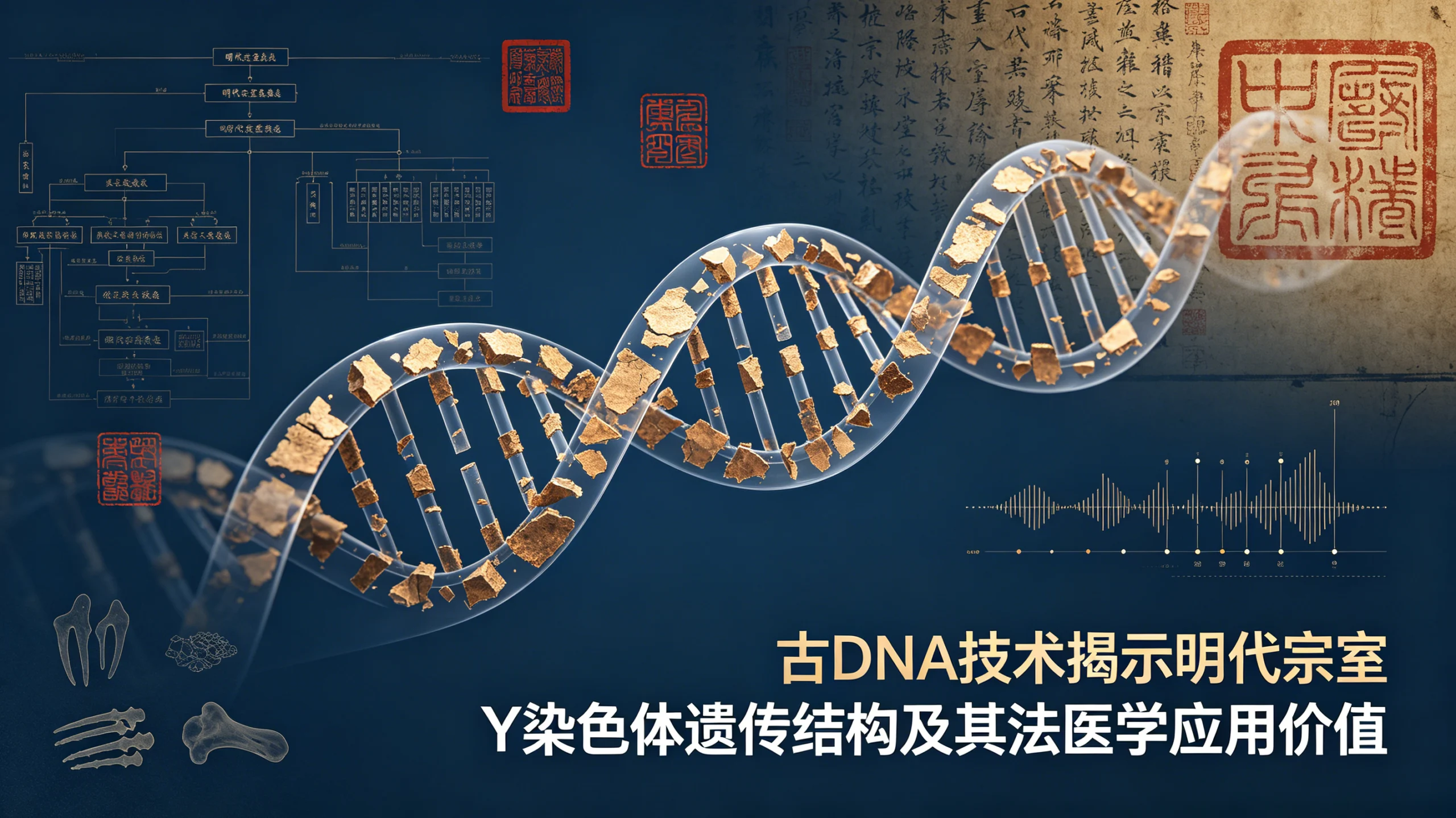 古DNA技术揭示明代宗室Y染色体遗传结构及其法医学应用价值,以O-MF12415单倍群为例。-鉴证录